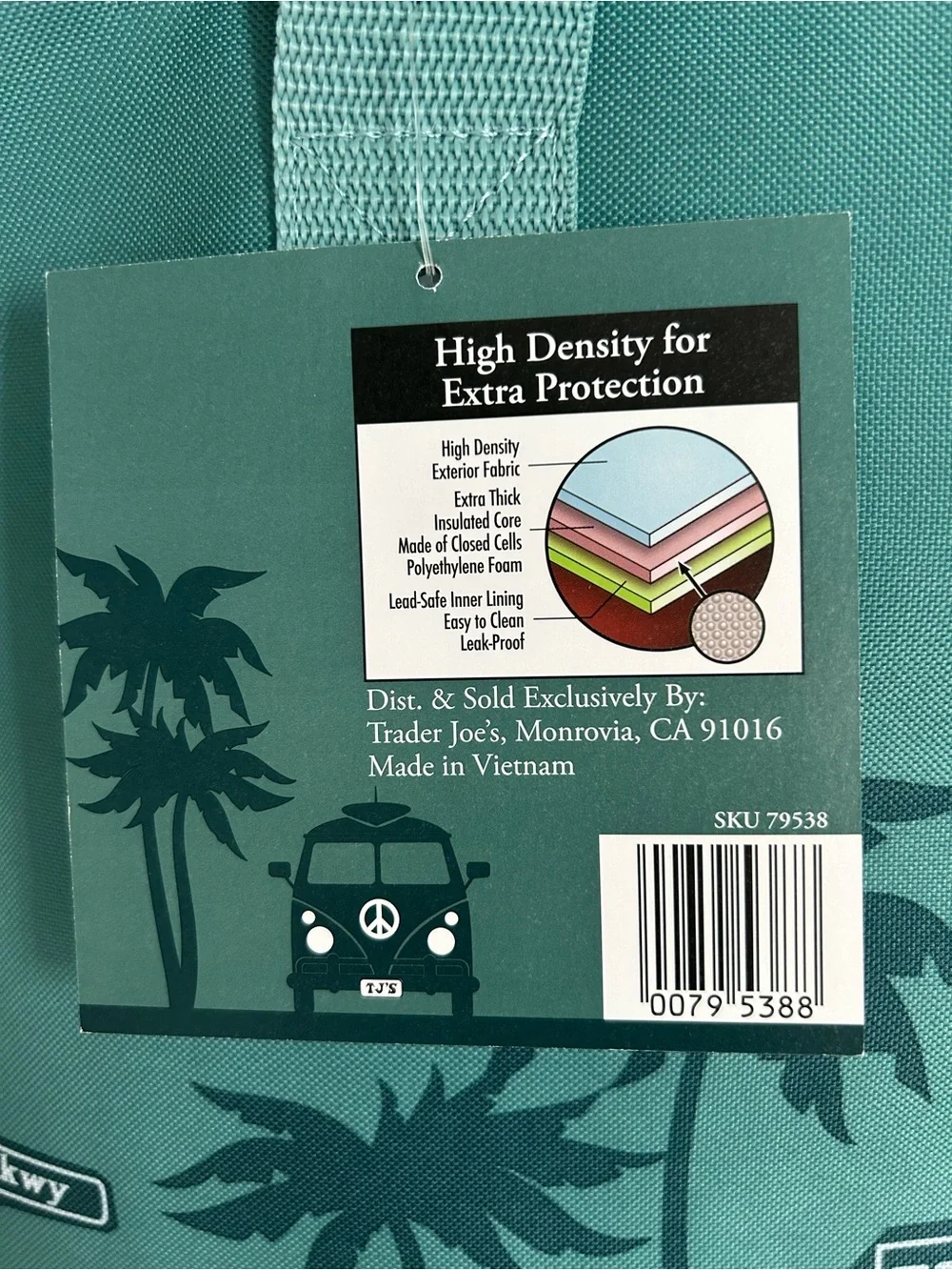 Trader Joe’s Reusable Tote Bag in Teal